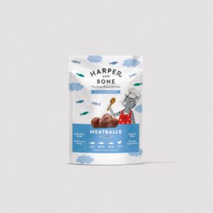 Bolsa de albóndigas Harper and Bone Ocean Wonders para gato, 85 gramos