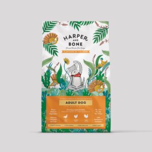 Saco de pienso Harper and Bone Flavours of the Farm para perro adulto mediano y grande, 18 kg