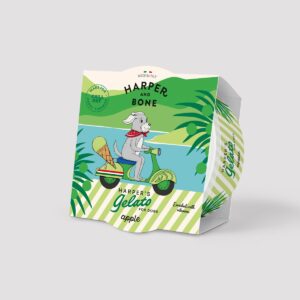 Caja de helados Harper and Bone sabor manzana para perros y gatos