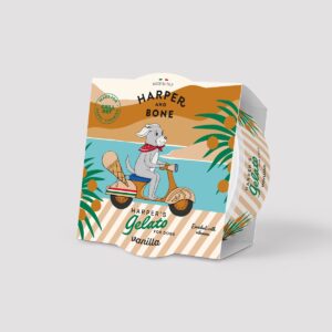 Caja de helados Harper and Bone sabor vainilla para perros y gatos