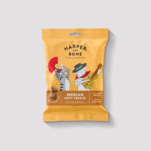 Bolsa de snacks Harper and Bone Iberian Soft Treats de pollo y pavo
