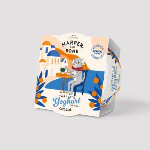 Caja de yogures Harper and Bone sabor zanahoria para perros y gatos